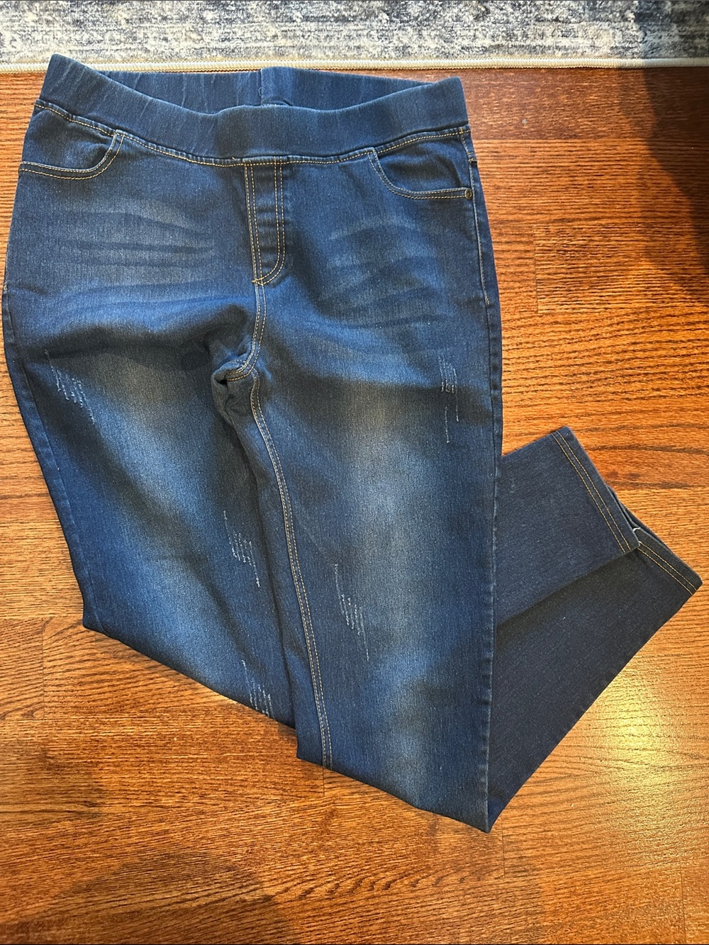JVINI Dark Blue Stretch Jeggings